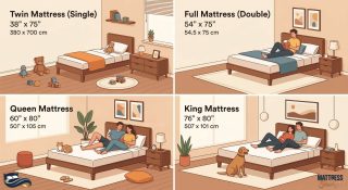How many different mattress sizes are there?