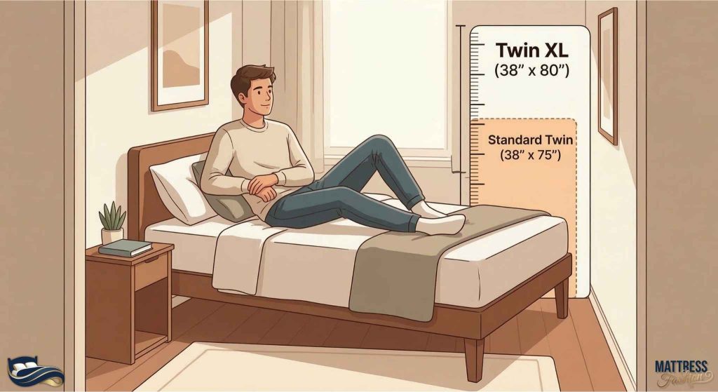 Teen room bed size